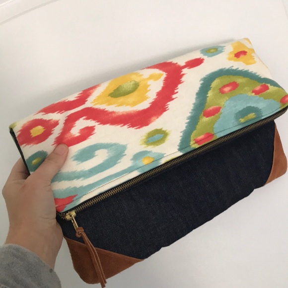 Handbags - Canvas boho clutch purse